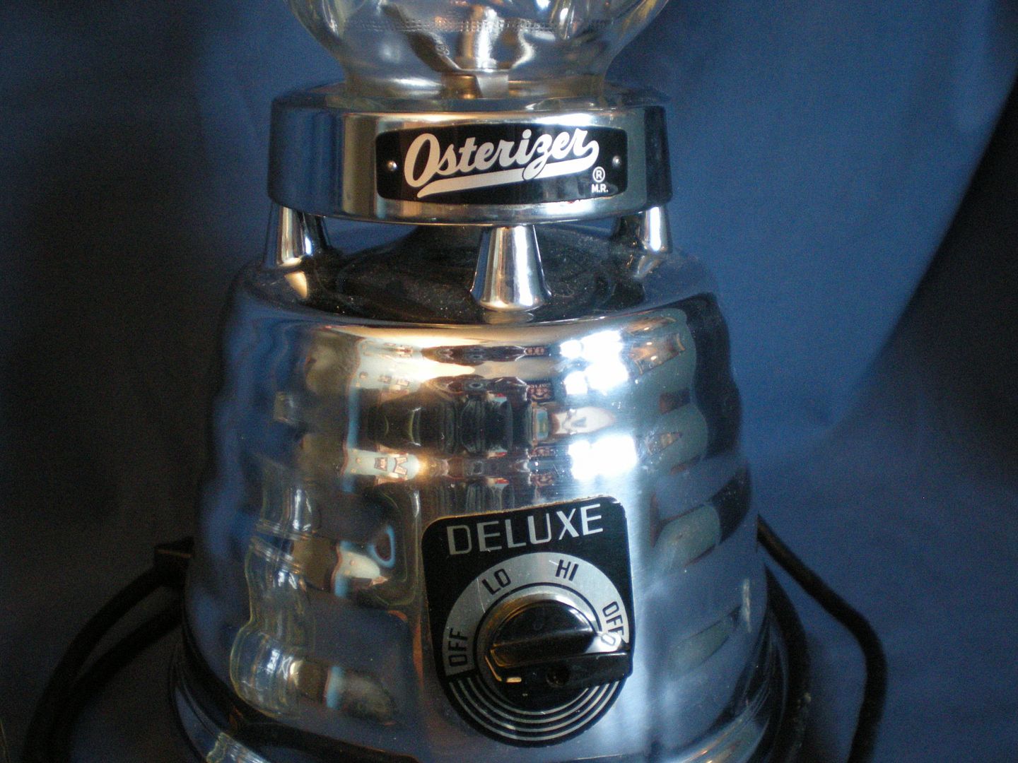 Vintage Oster Osterizer Deluxe Chrome Beehive 2 speed Blender Model 403
